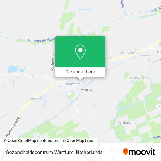 Gezondheidscentrum Warffum map