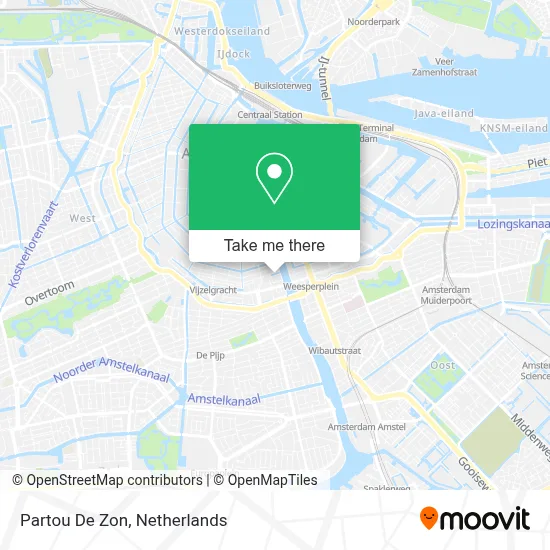Partou De Zon map