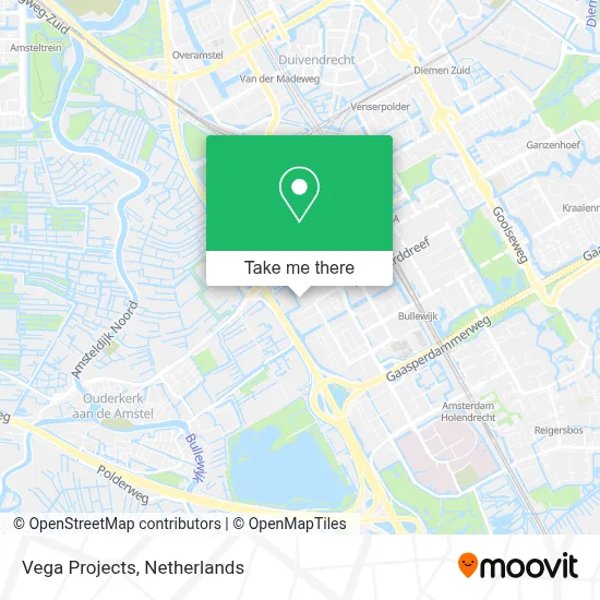 Vega Projects map