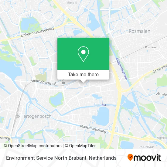 Environment Service North Brabant map