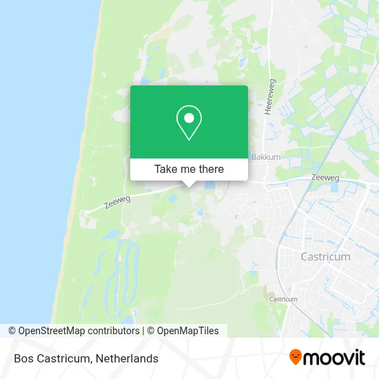 Bos Castricum map