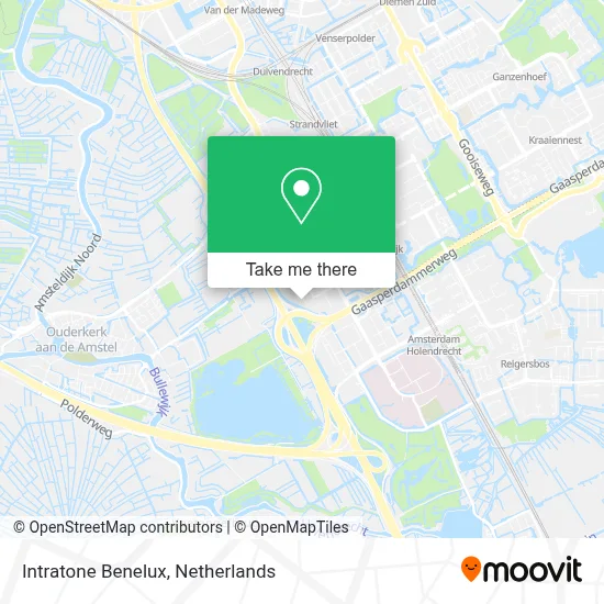 Intratone Benelux map