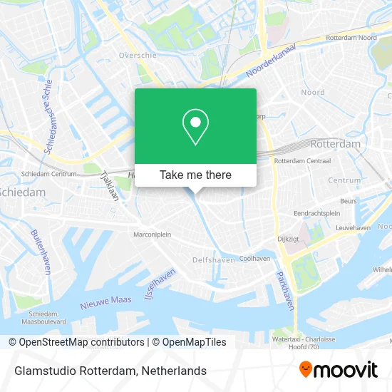 Glamstudio Rotterdam map