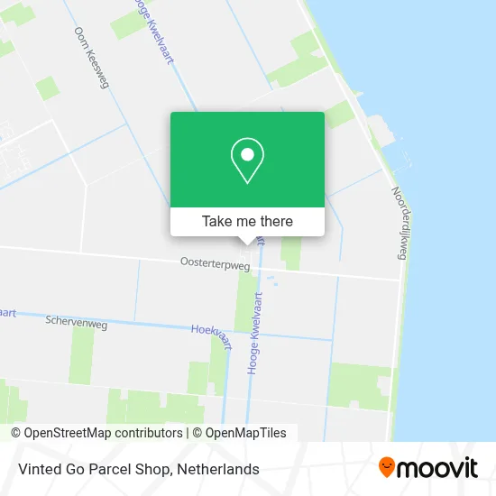 Vinted Go Parcel Shop map