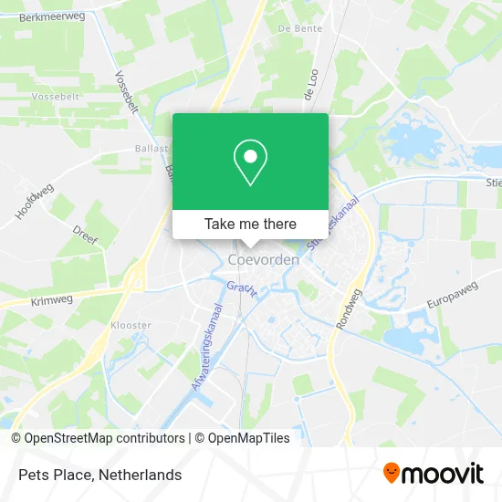 Pets Place map