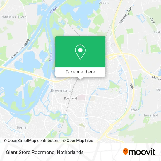 Giant Store Roermond map