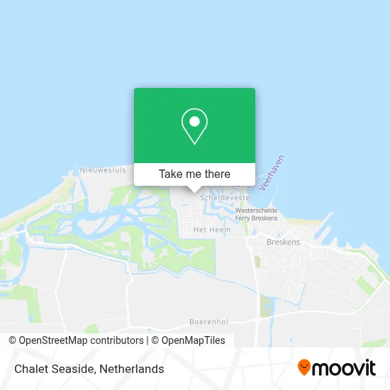 Chalet Seaside map