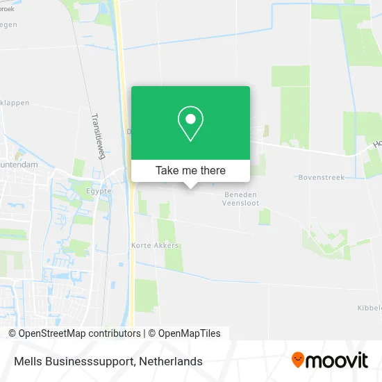 Mells Businesssupport map