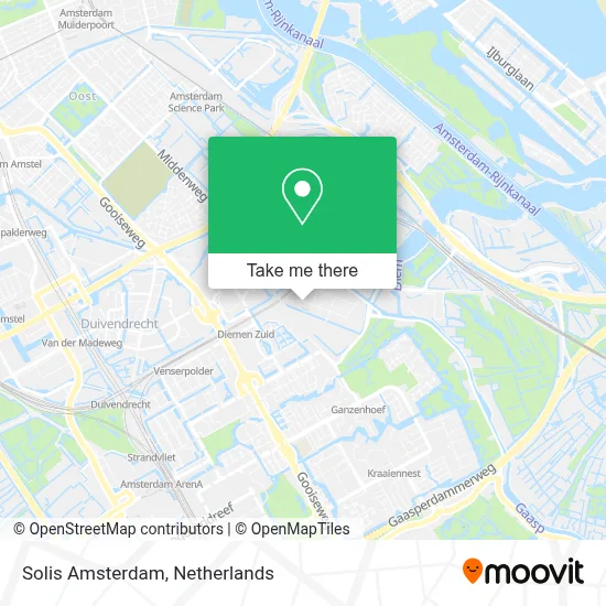 Solis Amsterdam map