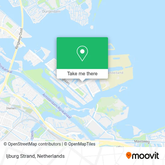 Ijburg Strand map