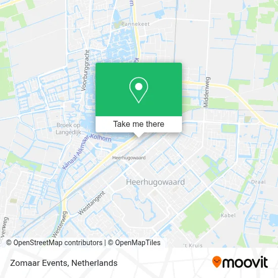 Zomaar Events map