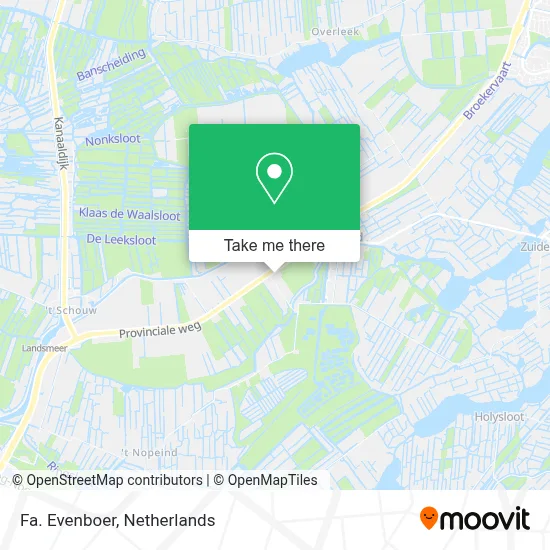 Fa. Evenboer map