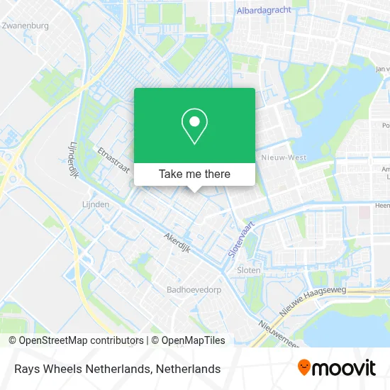 Rays Wheels Netherlands map