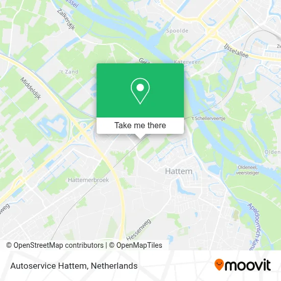 Autoservice Hattem map