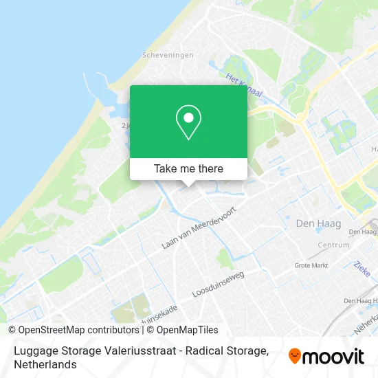 Luggage Storage Valeriusstraat - Radical Storage map