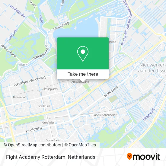 Fight Academy Rotterdam map