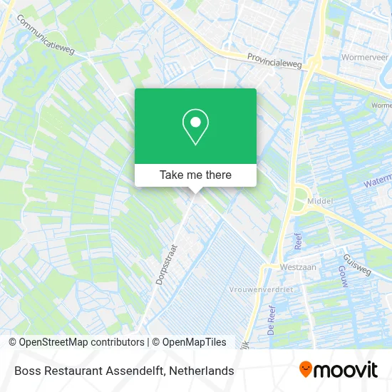 Boss Restaurant Assendelft map
