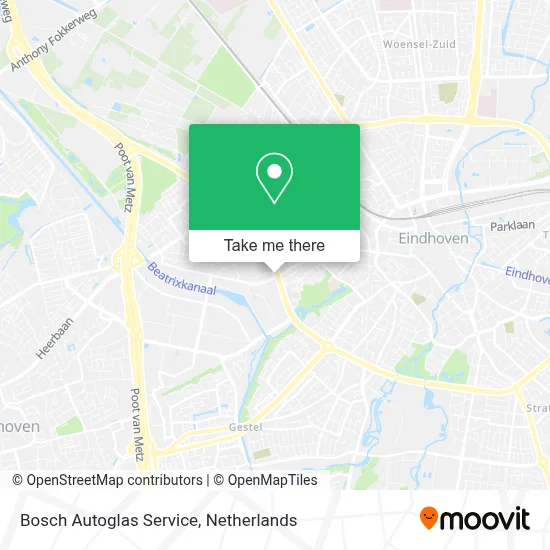 Bosch Autoglas Service map