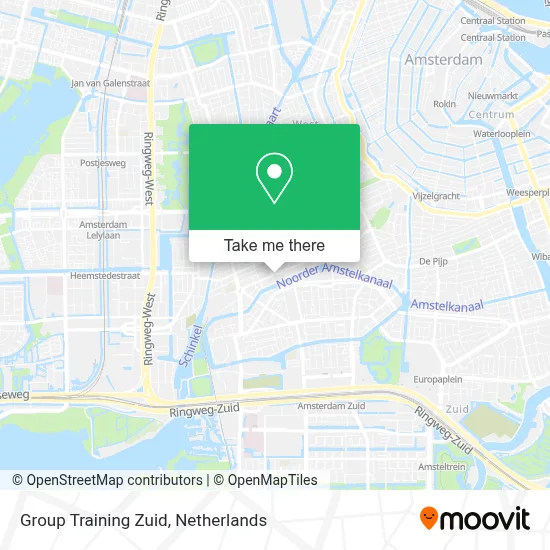 Group Training Zuid map