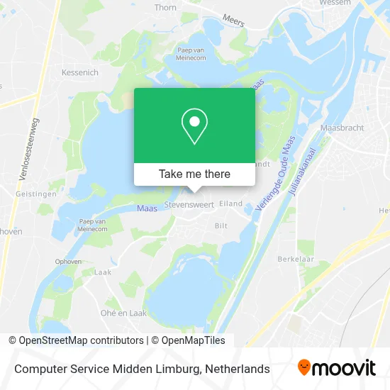 Computer Service Midden Limburg Karte