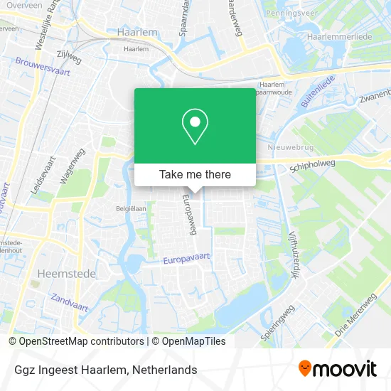 Ggz Ingeest Haarlem map