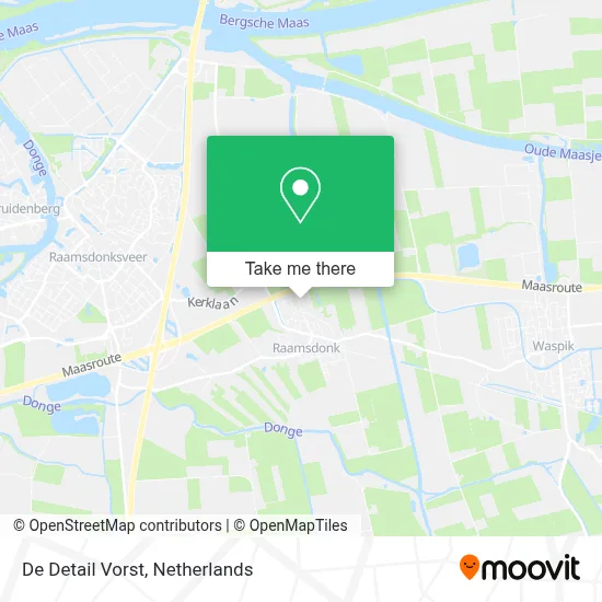 De Detail Vorst Karte