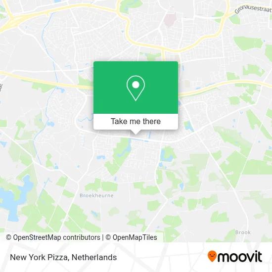 New York Pizza map