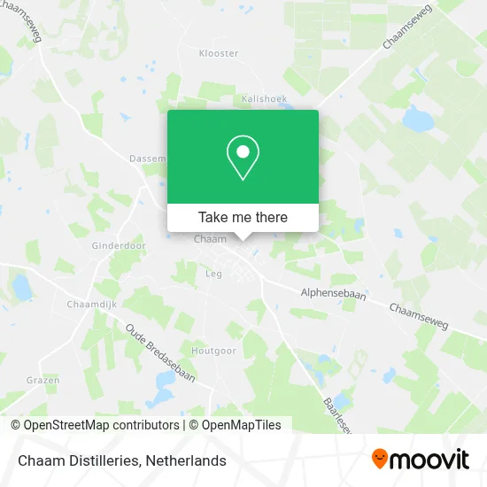 Chaam Distilleries map