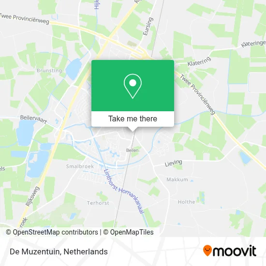 De Muzentuin map