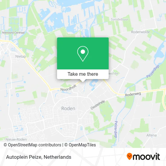 Autoplein Peize Karte