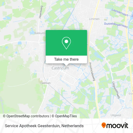 Service Apotheek Geesterduin map
