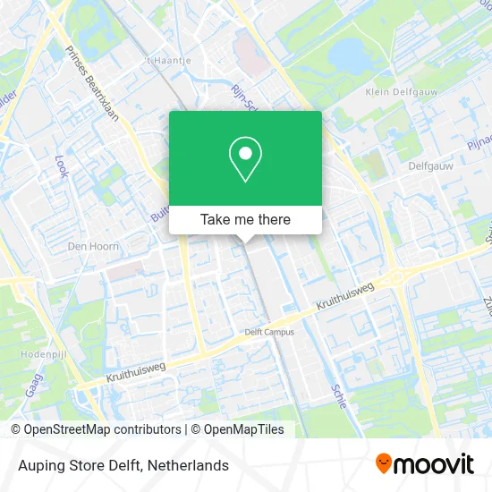 Auping Store Delft map