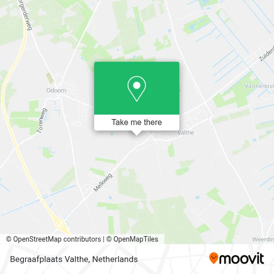 Begraafplaats Valthe map