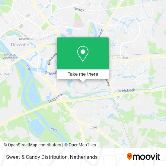 Sweet & Candy Distribution Karte