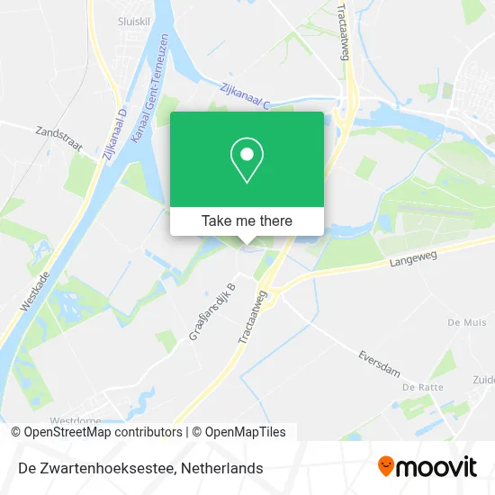 De Zwartenhoeksestee map