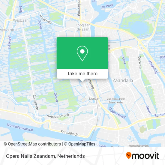 Opera Nails Zaandam map