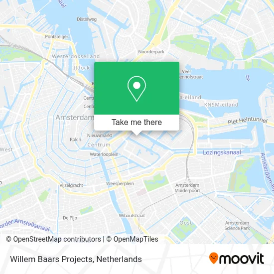 Willem Baars Projects map