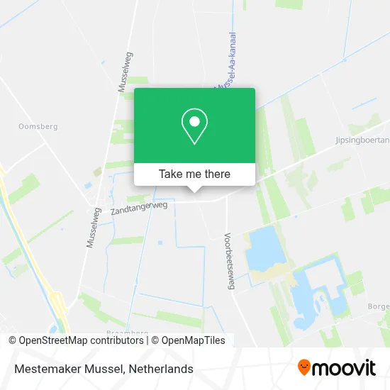 Mestemaker Mussel map
