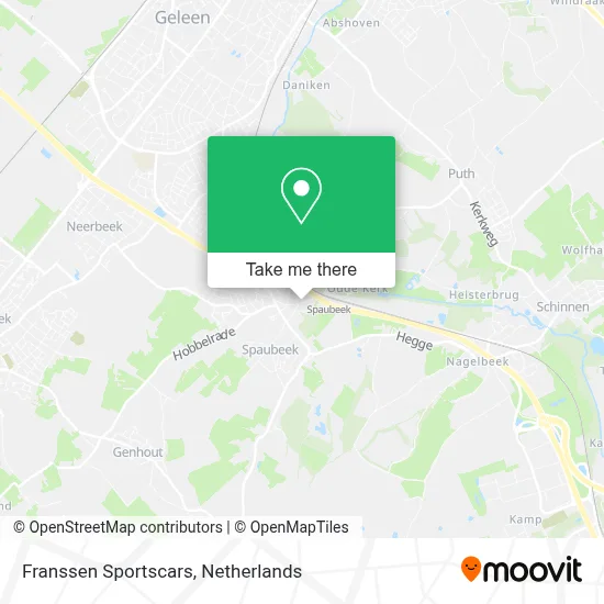 Franssen Sportscars map