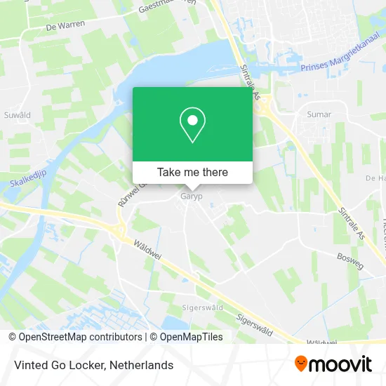 Vinted Go Locker map
