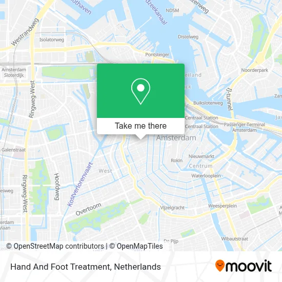 Hand And Foot Treatment map