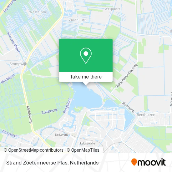 Strand Zoetermeerse Plas map