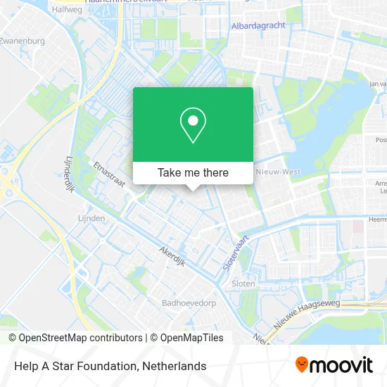 Help A Star Foundation map