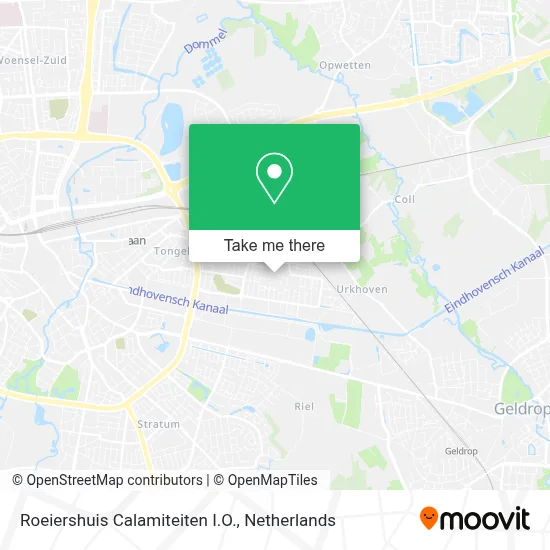 Roeiershuis Calamiteiten I.O. map