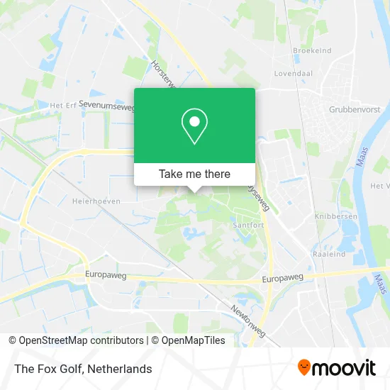The Fox Golf map