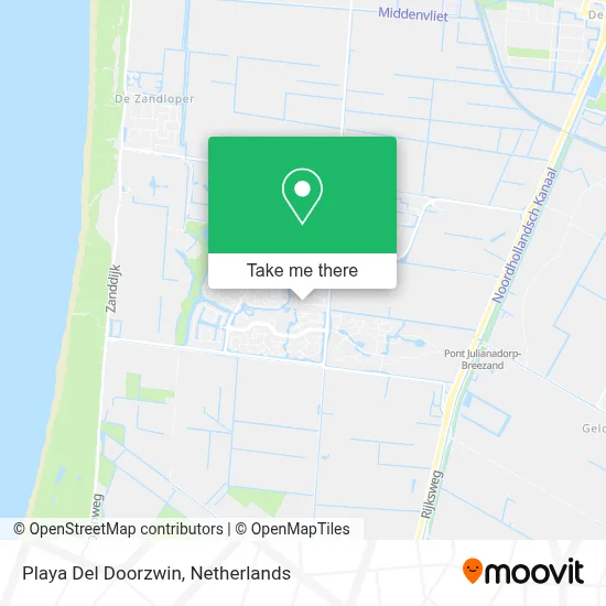 Playa Del Doorzwin map