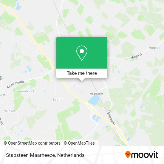 Stapsteen Maarheeze map
