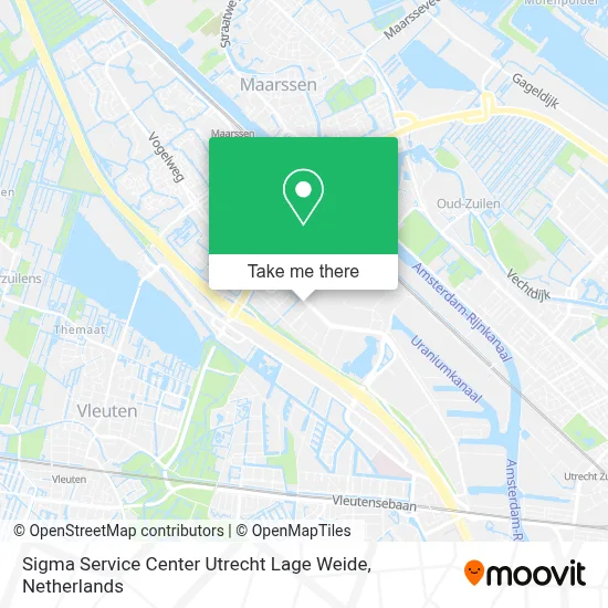 Sigma Service Center Utrecht Lage Weide map
