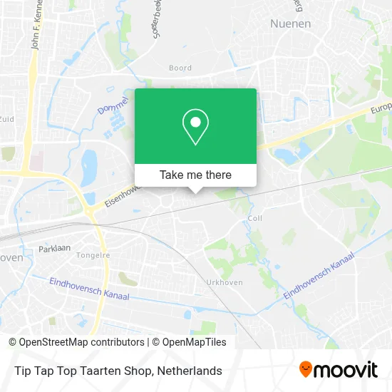 Tip Tap Top Taarten Shop map