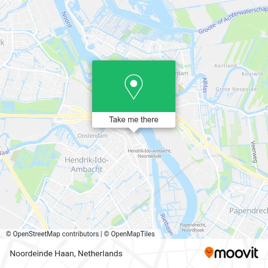 Noordeinde  Haan map